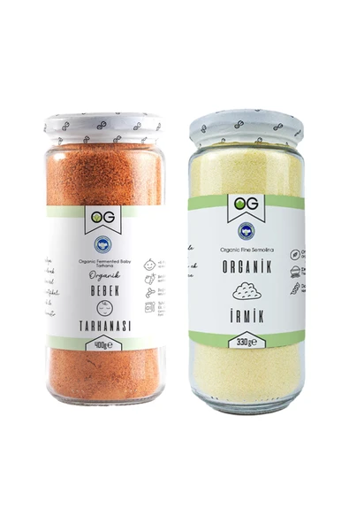 OG natural Organik Bebek Tarhanası ve Organik İrmik Seti ürün görseli 1