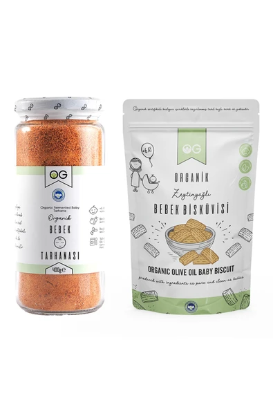 OG natural Organik Bebek Tarhanası Ve Organik Bebek Bisküvi Seti +6 Ay ürün görseli 1