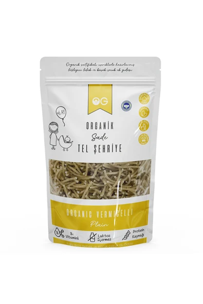 OG natural Organik Sade Tel Şehriye 180 Gr ürün görseli 1