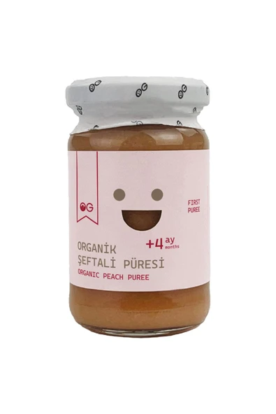 OG natural Organik Şeftali Püresi 100 G +4 Ay ürün görseli 1