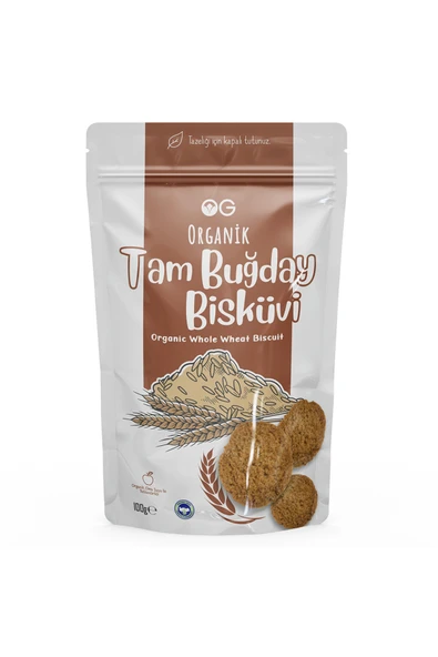 OG natural Organik Tam Buğday Bisküvi 100 Gr ürün görseli 1