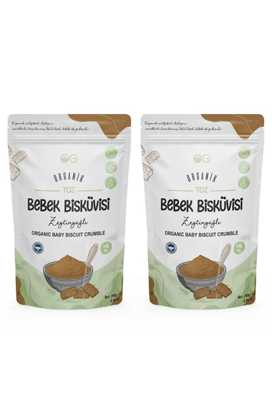 OG natural 2'li Organik Toz Bebek Bisküvi Seti +6 Ay ürün görseli 1