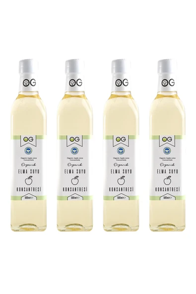 OG natural 4'lü Organik Elma Suyu Konsantresi 500 ML ürün görseli 1