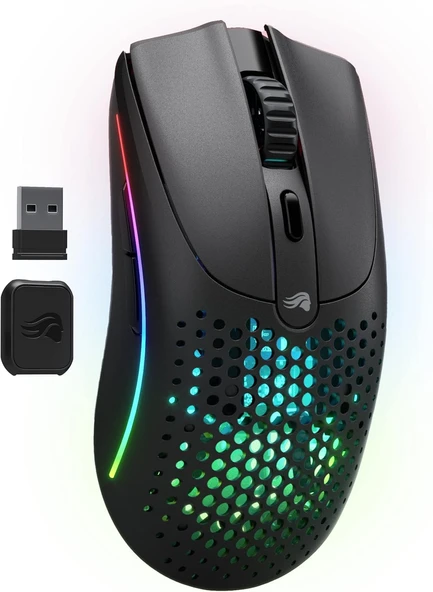 Glorious Model O 2 GLO-MS-OWV2-MB Siyah RGB Optik KabloluKablosuz Oyuncu Mouse ürün görseli 1