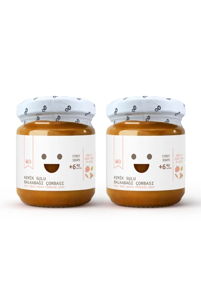 OG natural 2'li Kemik Sulu Balkabağı Çorbası 200g +6 Ay ürün görseli 1