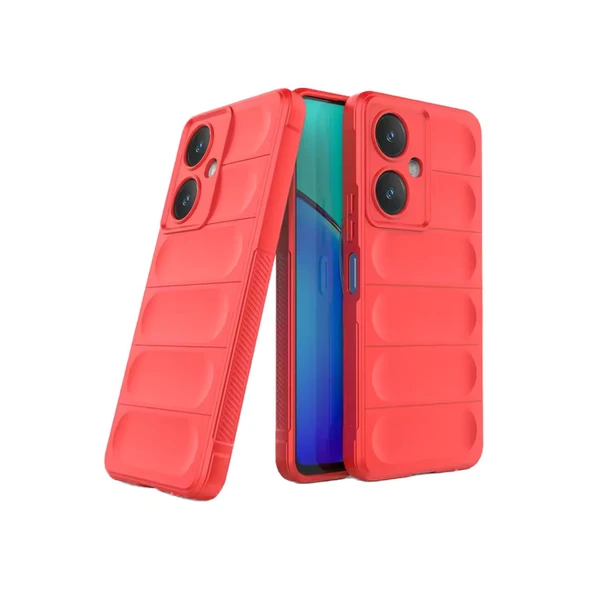 Newface Vivo Y27 Kılıf Optimum Silikon - Kırmızı ürün görseli 1