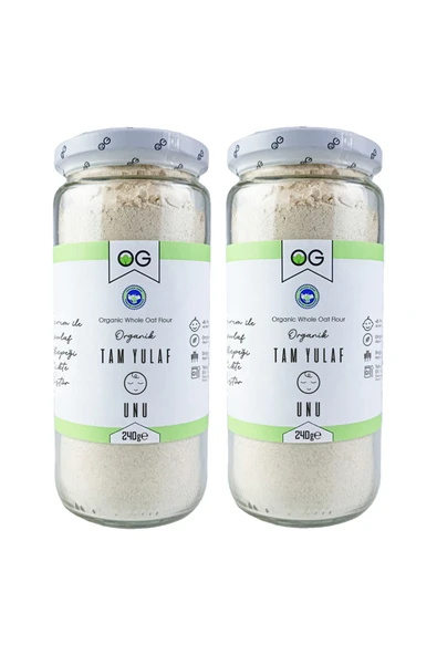 OG natural 2'li Organik Tam Yulaf Unu 240 Gr ürün görseli 1