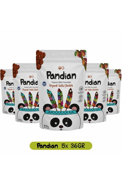 OG natural 5'li Pandian Organik Çocuk Çikolatası 36 Gr ürün görseli 1