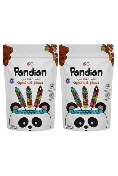 OG natural 2'li Pandian Organik Çocuk Çikolatası 36 Gr ürün görseli 1