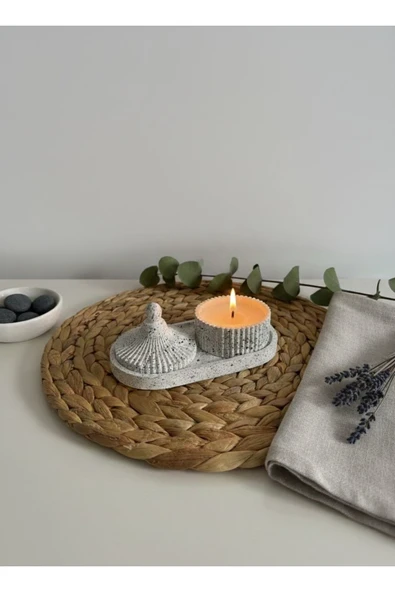 MODESTA HOME Dekoratif Kapaklı Mumluk – Takı Kutusu & Organizer | Modern Ev Dekoru ürün görseli 1
