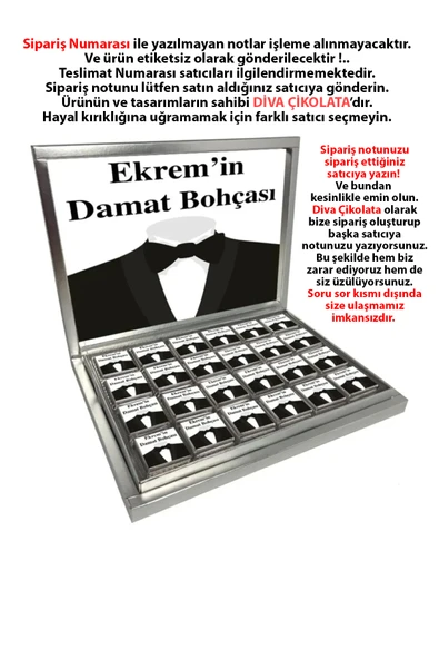 Damat Bohçası Çikolatası 48 Adet Madlen Çikolata ürün görseli 1