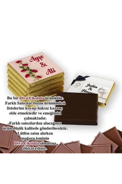 Söz Nişan Nikah Çikolatası 150 Adet Madlen Çikolata Altın ürün görseli 1