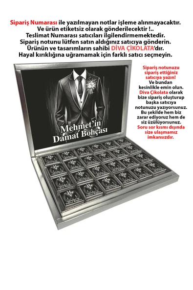 Damat Bohçası Çikolatası 48 Adet Madlen Çikolata ürün görseli 1