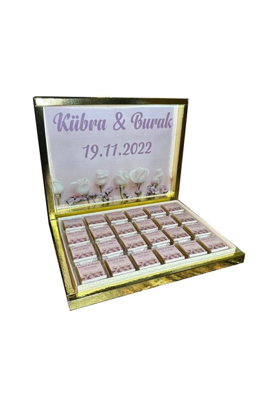 Söz Nişan Nikah Çikolatası 72 Adet Madlen Çikolata ürün görseli 1