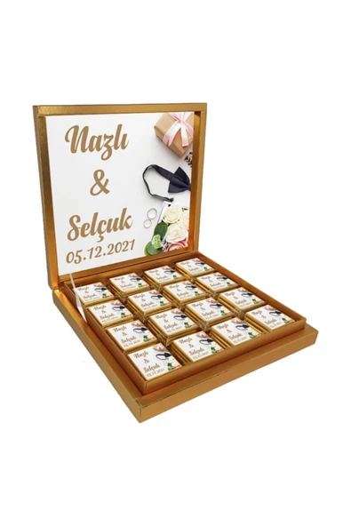 Söz Nişan Nikah Çikolatası (48 Adet Madlen Çikolata) ürün görseli 1