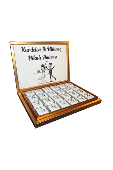 Söz Nişan Nikah Çikolatası (72 Adet Madlen Çikolata) ürün görseli 1