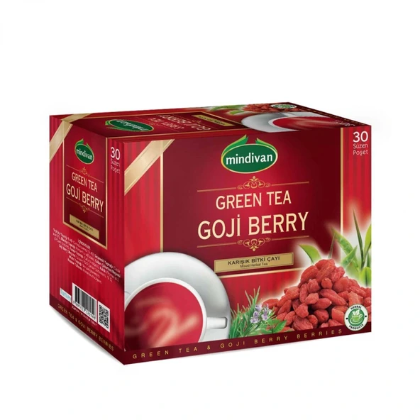 Mindivan Goji Berry (Kurt Üzümü) Çayı - 30'lu Süzen Poşet ürün görseli 1