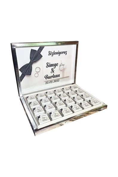 Söz Nişan Nikah Çikolatası 72 Adet Madlen Çikolata ürün görseli 1