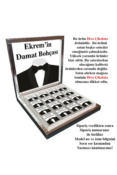 Damat Bohçası Çikolatası 32 Adet Madlen Çikolata ürün görseli 1