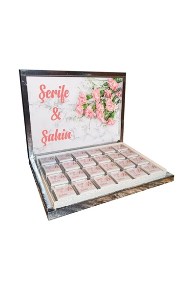 Söz Nişan Nikah Çikolatası 72 Adet Madlen Çikolata ürün görseli 1