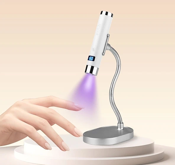 G1 Sensörlü Mini Ai Uv Led Lamba Manyetik Standlı Manikür Tırnak Kurutucu Beyaz 5w ürün görseli 1