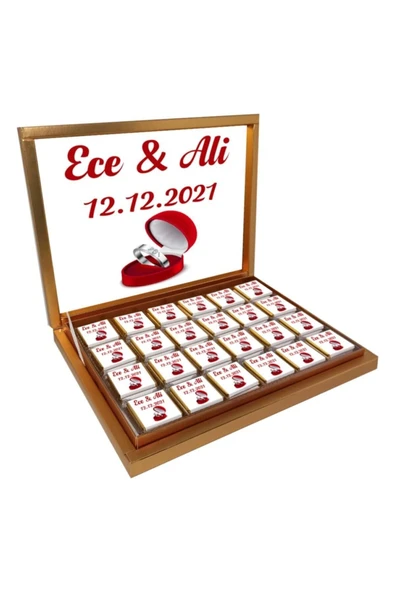 Söz Nişan Nikah Çikolatası (72 Adet Madlen Çikolata) ürün görseli 1