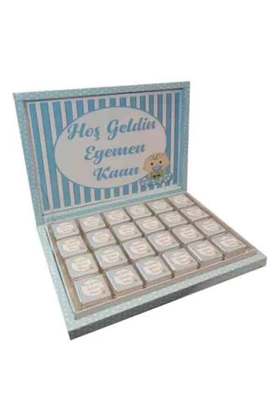 Erkek Bebek Çikolatası (72 ADET MADLEN ÇİKOLATA) ürün görseli 1