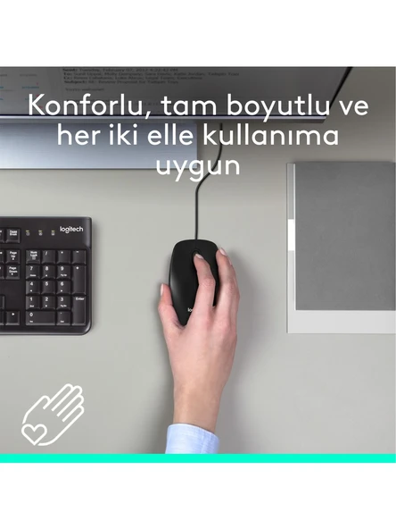 Logitech M90 910-001793 Optik Kablolu Mouse - Resim 2