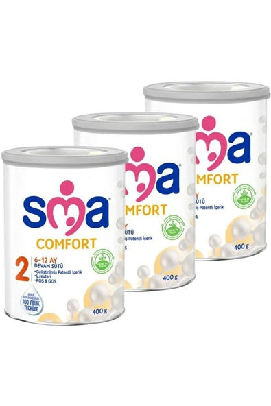 2 Bebek Devam Sütü Comfort 400 Gr X 3 Adet ürün görseli 1
