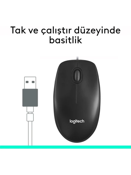 Logitech M90 910-001793 Optik Kablolu Mouse ürün görseli 1