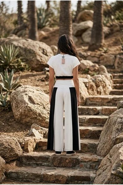 Kısa Kollu Moda Trend Penye Alt Üst Takım - Resim 2