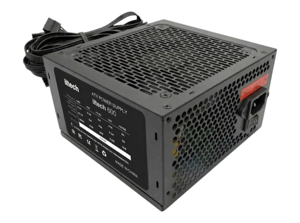 iltech 500W 80+ Atx M-Atx Power Supply Güç Kaynağı Kutusuz Siyah ürün görseli 1