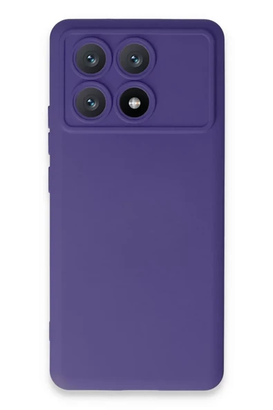 Newface Xiaomi Poco X6 Pro Kılıf Nano içi Kadife Silikon - Mor ürün görseli 1