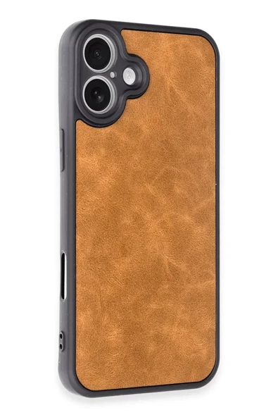 Newface Apple iPhone 16 Plus Kılıf Aras Deri Kapak - Taba - Resim 2