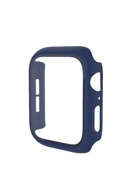 Newface Apple Watch 41mm Camlı Kasa Ekran Koruyucu - Mavi ürün görseli 1