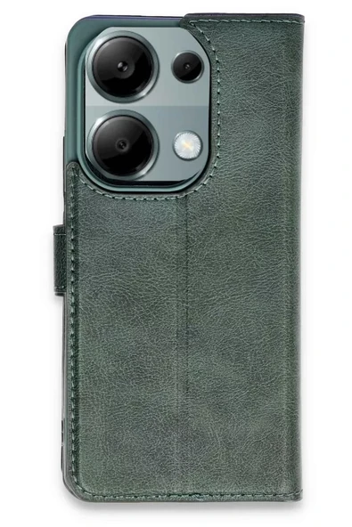 Newface Xiaomi Redmi Note 13 Pro 4G Kılıf Trend S Plus Kapaklı Kılıf - Yeşil ürün görseli 1
