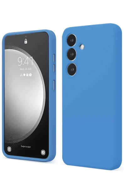 Newface Samsung Galaxy S24 FE Kılıf First Silikon - Mavi ürün görseli 1