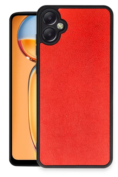 Newface Samsung Galaxy A05 Kılıf Aras Deri Kapak - Kırmızı ürün görseli 1