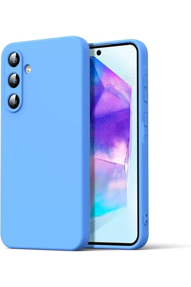 Newface Samsung Galaxy A16 5G Kılıf Nano içi Kadife Silikon - Mavi ürün görseli 1