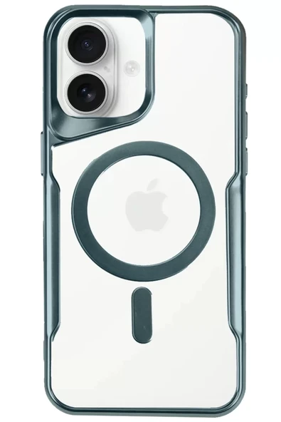 Newface Apple iPhone 16 Kılıf Boyi Magsafe Silikon Kapak - Turkuaz ürün görseli 1