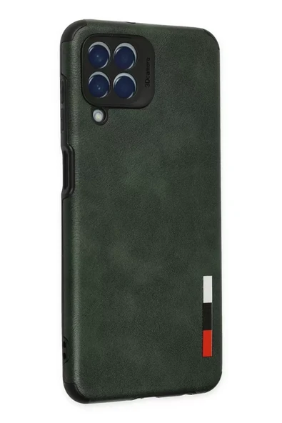 Newface Samsung Galaxy M33 Kılıf Loop Deri Silikon - Yeşil - Resim 3