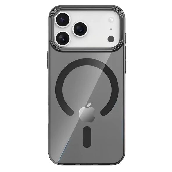 Joko Apple iPhone 17 Pro Max PC Blank Magsafe Kapak - Siyah - Resim 3