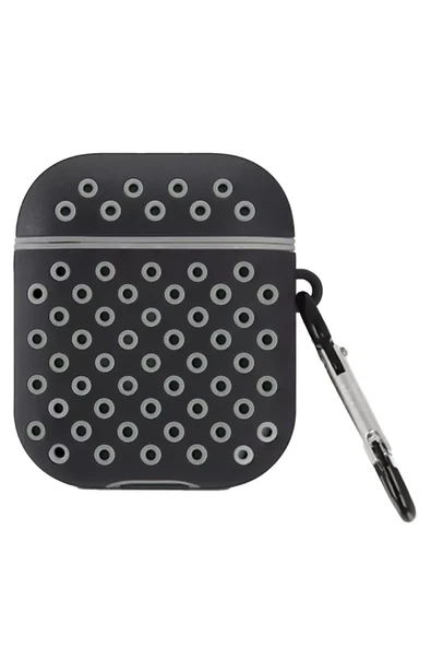 Newface Apple Airpods 2 (2.nesil) Spor Delikli Kılıf - Siyah-Gri ürün görseli 1