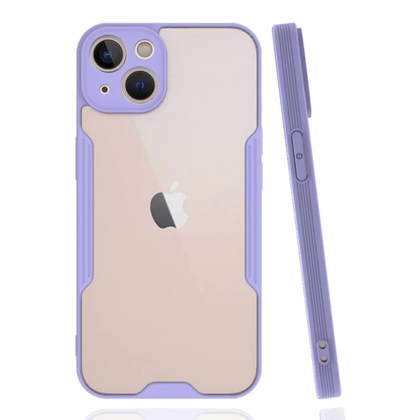 Newface Apple iPhone 14 Plus Kılıf Platin Silikon - Lila - Resim 3