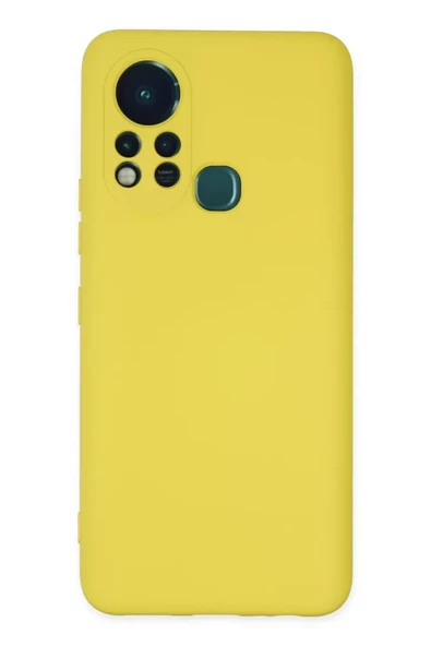 Newface İnfinix Hot 11s Kılıf Nano içi Kadife Silikon - Sarı ürün görseli 1