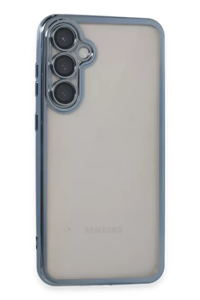 Newface Samsung Galaxy S23 FE Kılıf Razer Lensli Silikon - Açık Mavi ürün görseli 1
