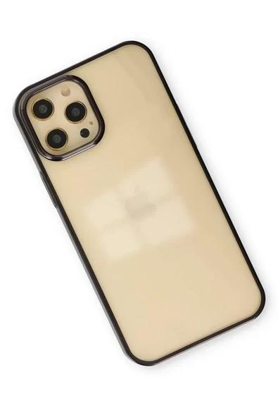 Newface Apple iPhone 12 Pro Max Kılıf Element Silikon - Siyah - Resim 3