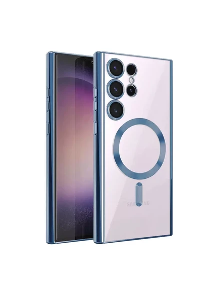 Newface Samsung Galaxy S24 Ultra Kılıf Kross Magneticsafe Kapak - Sierra Blue ürün görseli 1