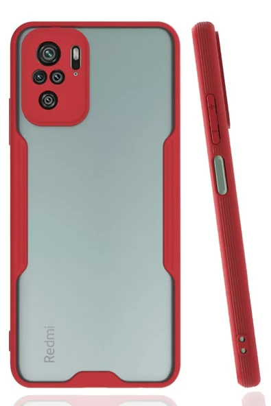 Newface Xiaomi Redmi Note 10 Kılıf Platin Silikon - Kırmızı ürün görseli 1