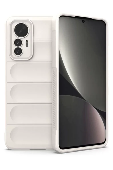 Newface Xiaomi Mi 12 Lite Kılıf Optimum Silikon - Krem ürün görseli 1